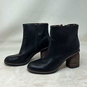 Women’s Korks Destiny Bootie Leather Black Size 9.5